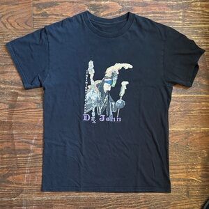 Rare Vintage New Orleans Dr. John Black Graphic Tee